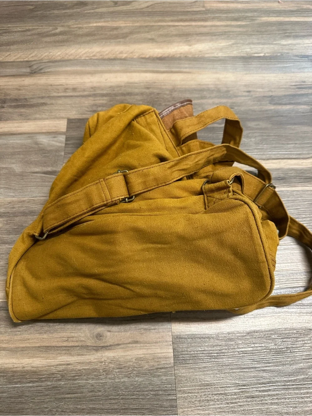 Vintage Jordache Mustard Yellow Backpack